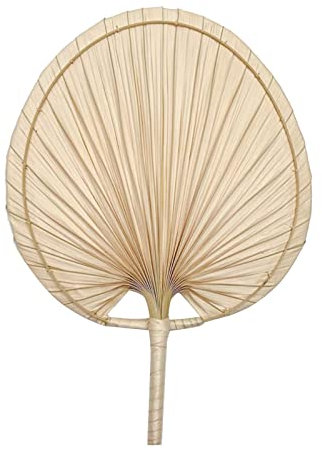 Handmade Pan Palm Leaf Woven Fans Wall Decoration Fan For Luaus Party Supplies Wedding Camping 16-inch