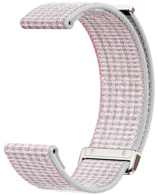 Amazfit Offizielles Smartwatch-Ersatzband, 20mm Nylon-Armband, kompatibel Active, GTS 4, GTS 3, GTS 4 Mini, GTS 2 Mini, Bip 3 Pro, Bip 3, Soft Pink