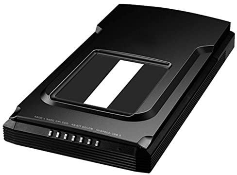 Escáner plano A4, escáner de fotografías y documentos, resolución óptica de 4800 ppp, velocidad de escaneo rápida de 8 segundos, escáner de documentos para fotografías, imágenes, películas y negativ