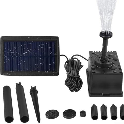 Cloudpower Solar Pond Filter 1.5W 7V Solar Powered Water Pump 180L/H Solar Pond Pumps Small Pond Pump And Filter For Garden Water Features Pool, Fish Tank