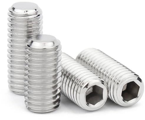 HZXINYI Viti a Brugola M8 x 20mm - Viti con Esagono Incassato Perni Filettatura Completa Vite Macchina a Senza Testa in Acciaio Inox 20 Pezzi