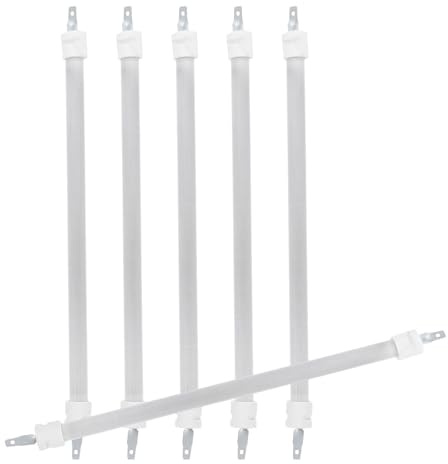 KONTONTY 6Pcs Quartz Heating Tubes 23Cm High Temperature Electric Stove Heating Elements Replacement for Heater Repair, Roasting Furnace Insert Suitable for Home and Office Use