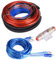 Car Audio Subwoofer Wire, 4 Gauge AWG 2800W Car Audio Subwoofer Amplifier Installation Wire Cable Kit for Wiring Power Amplifier Car Audio Subwoofer Wire