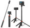 UURig TP-03 Selfie-Stick & Stativ, 130cm Ausziehbares Tripod für Go Pro Hero 13 12 11 10 9, DJI Osmo Action 5 Pro 3 2, Pocket 3 2, Insta 360 One R und weitere Action-Kameras