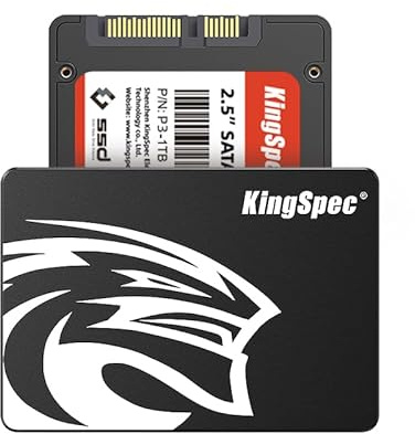 KingSpec SSD SATA III interno de 128 GB 2.5, lectura de 550 MB/s, escritura de 520 MB/s con flash NAND 3D, para actualización de laptop y computadora de escritorio
