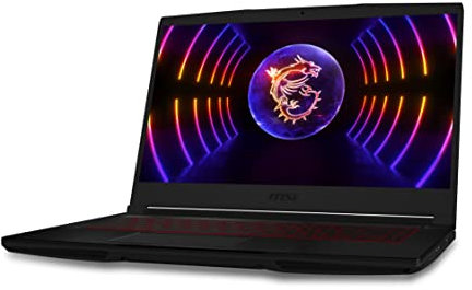MSI Thin GF63 12VE-292IT Notebook Gaming, 15.6 FHD 144Hz, Intel i7-12650H, Nvidia RTX 4050 6GB GDDR6, RAM 16GB DDR4 3200MHz, 512B SSDPCIe 4, WiFi 6, Win 11 Home, Layout y garantía ITA, negro