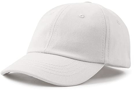 XIAOHAWANG Gorra de Béisbol Clásica para Niños Niña Niño Sol Sombrero Primavera Verano Otoño Bebé Beanie(Blanco,54cm)