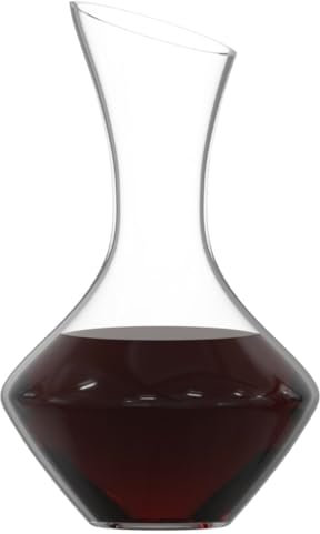 NEW PACIFIC YOUYAH Wine Decanter, Red Wine Carafe 100% Hand Blown Lead-free Crystal Glass, Elegant Design Wine Decanter, Wine Accessories, Idea Wine Gift for Wine Lovers, Transparent