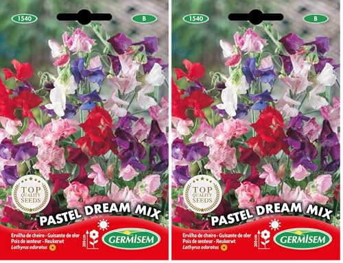 Germisem Pastel Dream Mix Semillas de Guisantes Dulces 1.5 g (Paquete de 2)
