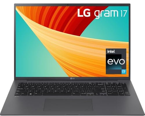 LG Gram 17Z90R Laptop | Intel Core i7-1360P | 16GB DDR5 RAM | 1TB SSD | 17 Quad HD+ Display (2560 x 1600) | Full HD Webcam | Backlit Keyboard | Windows 11 Home | Dual Speakers | Grey