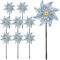 POWZOO 9PCS Molinos de Viento Reflectivos,Repelente de Aves,Molino de Viento Jardin,Repelente de Palomas, Pajaros.Se Utiliza para Proteger Jardines,Granja.