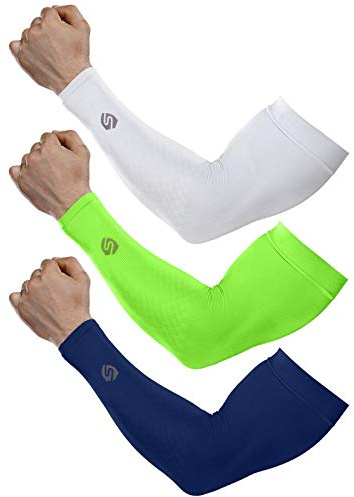 SHINYMOD Manicotti Braccia Anti-UV Manicotto Braccio di Raffreddamento con Protezione Solare UPF 50+ Manicotti a Compressione Tatuaggio di Copertina per Uomo Donna, per Ciclismo, Golf