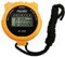 PULIVIA Sports Stopwatch Timer Lap Split Digital Stopwatch with Clock Calendar Alarm, Large Display Shockproof Stopwatch for Coaches Swimming Running Sports Training, Yellow