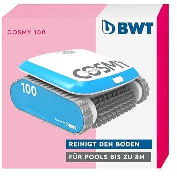 BWT Poolroboter Cosmy 100 | Besonders Leicht & Kompakt | Für Pools Mit Einer Länge Bis Zu 8 m | Zuverlässige Reinigung des Poolbodens | Geeignet Für Pools In Allen Formen
