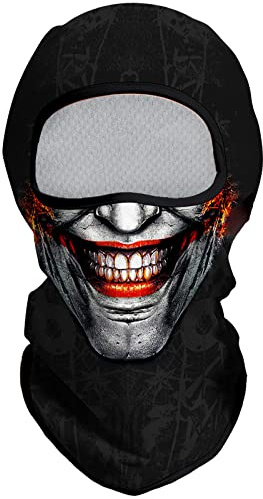 Eikuni Cagoule pour homme et femme - Cagoule fantôme en forme de tête de mort légère pour ski, moto, Halloween, cyclisme, équitation, chasse, pêche