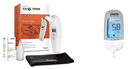 Kinetik Wellbeing Inner Ear Thermometer – Used by The NHS – in Association with St John Ambulance & Inner Ear Thermometer Probe Covers – Used by the NHS – In Association with St John Ambulance
