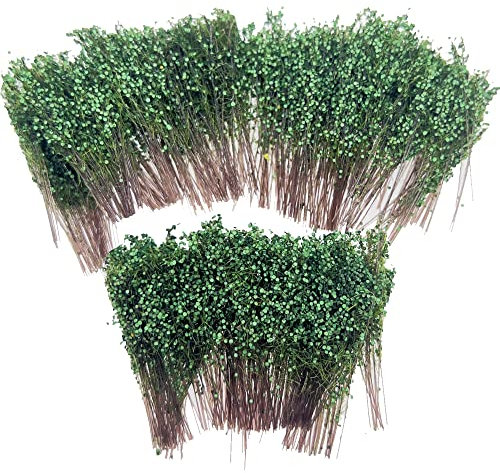 Woohome DIY Miniatur Static Grass Tuft Miniatursträucher Büsche Modell Bäume Bush für Miniatur Tabletop Spiele Modelleisenbahn Geländebau