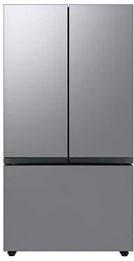 Samsung 30 Cu. Ft. Bespoke 3-Door French Door Refrigerator with Beverage Center, Stainless Steel, RF30BB6600QLAA