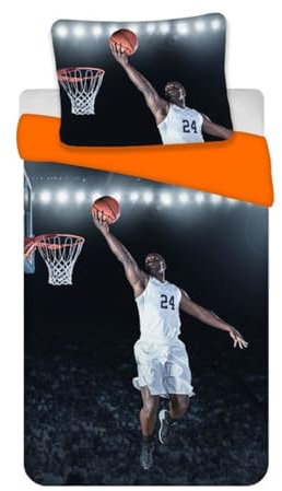 BrandMac Bettwäsche Set Basketball 135 x 200 cm Baumwolle