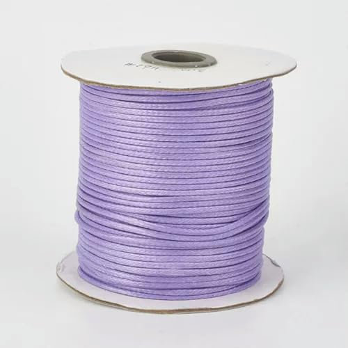 100yard/roll Environmental Korean Waxed Polyester Cord String Jewelry Making 2mm-Lilac