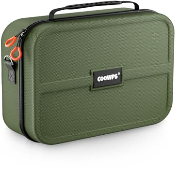 ZOZOVR Switch 2 Custodia per Nintendo Switch 2 (2025), Custodia rigida portatile con protezione totale per viaggi, 20 slot per giochi, borsa grande antipolvere per Switch 2 accessori, verde scuro