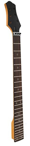 Alomejor Gitarrhals, Elgitarrgripbräda i lönnträ med 24 Band, Smidig Ersättning för - och Barytonmodeller