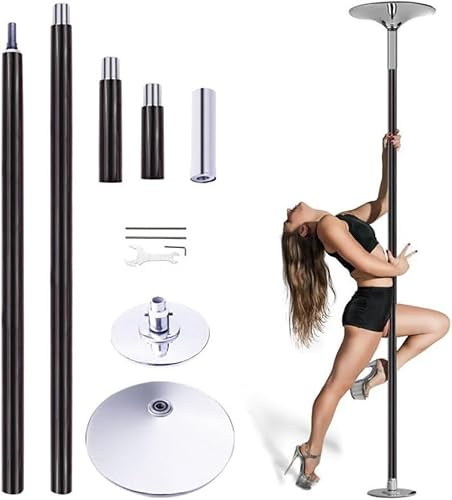 Tanzstange zur permanenten Deckenmontage, professionelle Fitness- und Stripperstange, robuste Silikon-Stripperstange für Zuhause, geeignet für Wohnungen, Clubs, Partys und Fitnessstudios, 36