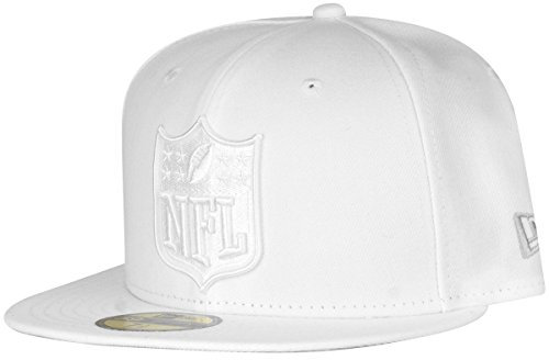 New Era 59Fifty Fitted Cap - NFL Shield Logo weiß - 7 1/2