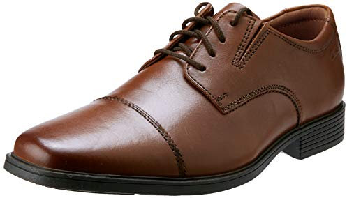 Clarks Men's Tilden Cap Oxford, Light Brown, 6.5 UK