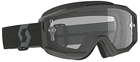 Scott Split OTG Motocross-Brille, Schwarz/Grau (Schwarz/Grau, Einheitsgröße)