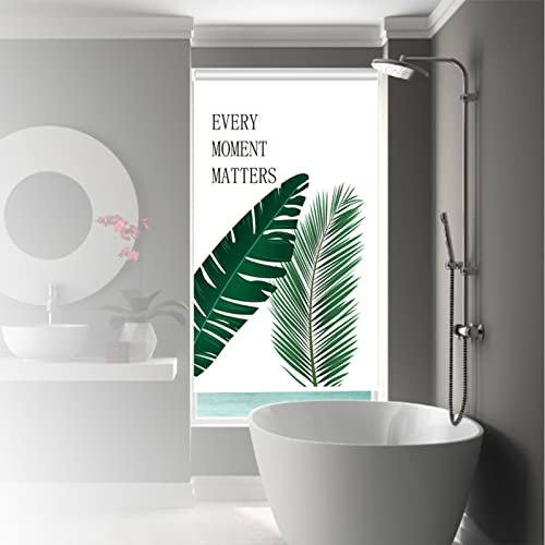 HWBB Rollo Rollos für Fenster Moderne Wohnrollos für Fenster 8ft / 9ft / 10ft / 12ft / 14ft, Vinylgewebe Sonnenschutz Jalousien Blackout, Wasserdicht & Wärmeisoliert (Size : 140cmx260cm/55inx102in)