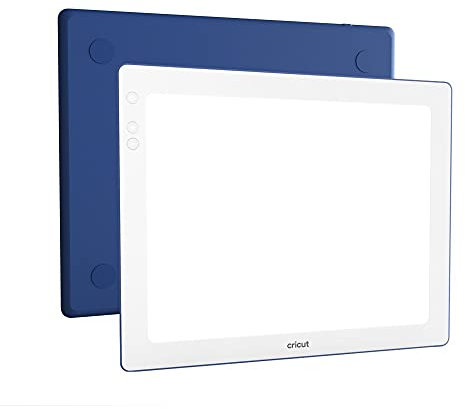 Cricut BrightPad Go | 29,2 x 22,8 cm | Kabellose LED-Lichtbox | 5 Helligkeitsstufen bis zu 4200 Lux | zum Zeichnen, Nachzeichnen, Papierbasteln, Jäten und mehr | Indigo