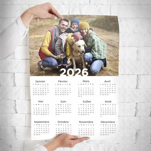 TenVinyl | Poster Calendario 2024 Personalizzato | Calendario con foto | Stampa decorativa | Regalo originale personalizzabile | Accessori decorativi per la casa | Stampa fotografica | 50 x 70 cm