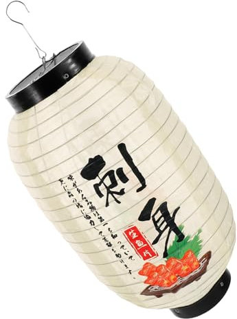 Garneck Elegante Lanterna Giapponese Per Ristorante Di Sushi Lampada A Sospensione A Doppia Funzione Per La Casa