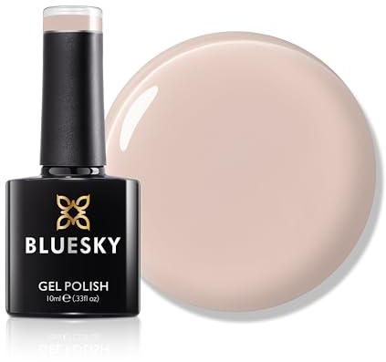 Bluesky Gel Nail Polish 10ml, Sunrise Beige - SS2501, Nude Gel Nail Polish for 21 Day Manicure, Requires Curing Under LED UV Nail Lamp