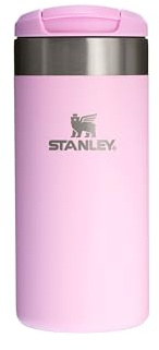 Stanley 1913 Aerolight Transit Resemugg 0.35L - Håller 4 Timmar Varm - 6 Timmar Kall - Diskmaskin Säker - Läcksäker - Bilkopphållare Kompatibel - Termos Kaffe Mugg - Cherry Blossom | Kaffe - 4 timmar varma - 6 timmar kallt, vattentätt och låsbart lock, termos, diskmaskinssäker