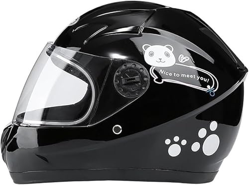 Casco Integrale Da Moto Per Bambini, Omologato ECE, Per Scooter A Pedali, Quad, Bicicletta, Dai 3 Ai 12 Anni B,50-55cm