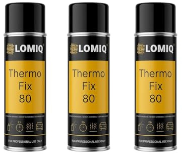 LOMIQ Spraylim THERMOFIX, 3 St, 500 Ml, Universellt Textillim, Starkt Tyglim För Takklädsel, Möbeltyg, Filt, Konstläder, Flexibel Fog, Snabb Vidhäftning Och Avdunstning
