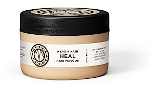 Maria Nila Head & Hair Heal, Mascarilla Capilar 250 ml, previene la caspa/problemas del cuero cabelludo y estimula el crecimiento del cabello, 100% vegano y libre de sulfatos/parabenos
