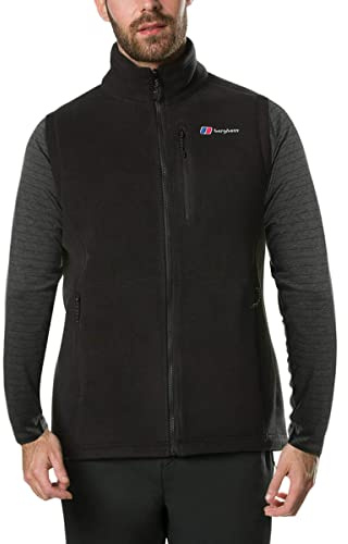 Berghaus Men's Prism Polartec Interactive Fleece Gilet | Added Warmth | Smart Fit | Durable Design Gilet, Black/Black, M
