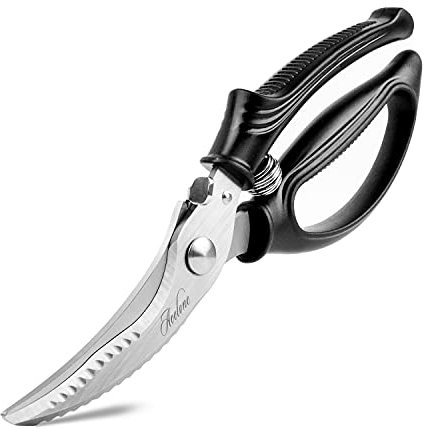Acelone Ciseaux à volaille – Ciseaux de cuisine robustes avec poignée antidérapante et verrouillage de sécurité – Ciseaux à volaille pour viande, gibier, poulet, os, volaille et plus encore – à