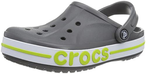 Crocs Unisex Adult Bayaband Clog, Slate Grey/Lime Punch, 45/46 EU