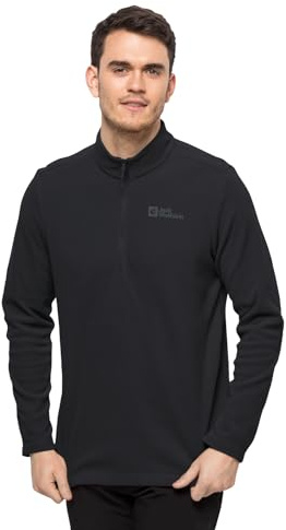 Jack Wolfskin Taunus Hz, Maglione Uomo, Nero, XL