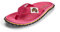Gumbies Islander Flip-Flops | Unisex Classic Canvas Flip-Flops with Recycled Rubber Outsole & Cotton Footbed | Contoured, Lightweight & Everyday Comfortable | Classic Pink | EU 36