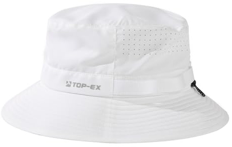 TOP-EX - Cappello da pescatore rinfrescante da uomo, atmungsaktiv, protezione UV, cappello da sole da donna, estivo, cappello da esterno con tesa larga, pieghevole, cappello safari, Medium-Large