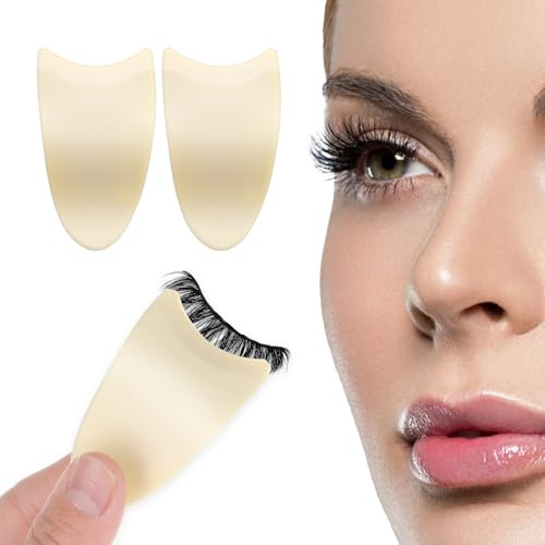 2 Pcs Anti-Slip Eyelash Applicator Tool for Makeup Beginners, Lash Applicator Clip, Portable and Durable Eyelash Applicators for Women, Apply Eyelashes, Daily Makeup, Wedding, Party, Photography