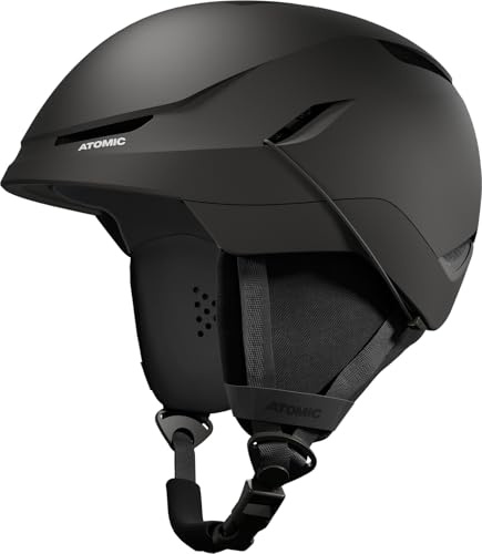 ATOMIC REVENT JR Casco da sci – Nero – Taglia 48 – 52 – Casco da snowboard e sci per bambini e ragazzi – Sistema di ventilazione a 360° Fit System & Aircon – Holo Core per il massimo assorbimento