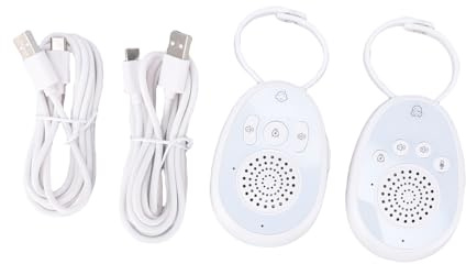 Vroomoto Baby Bidirezionale per la Cameretta dei Bambini Macchina Sonora a Lungo Raggio 1000 Piedi Monitor Portatile Ad Attivazione Vocale Ninne Nanne Ricaricabili per Bambini Neonati