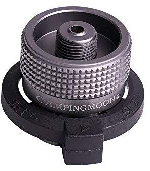 Campingmoon Lockable Convert Adapter, for Nozzle Bottle Type/Butane Gas Cartridge/Canister to Screw Type Gas/Lindal Valve Canister (Z11)