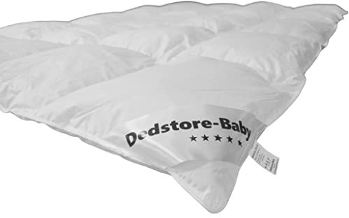 Dedstore Daunendecke 135x200-100% Natürlich Ganzjahresdecke Gefüllt mit Daunen und Federn - 1100 Gramm Bettdecke 135x200 Baumwolle - Kassettenbettwäsche Winter Sommer - Schlafdecke Decke